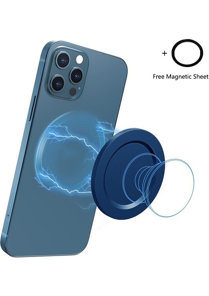 Iphone 13 12 Için Pembe Manyetik Taban Magsafe Soket Tabanı Çıkarılabilir ve Kablosuz Şarjla Uyumlu Soket Kavrama Telefon Tutucu ile Çalışır (Yurt Dışından)