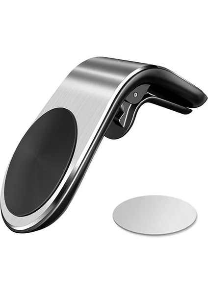 Şerit Olaf Manyetik Araç Telefonu Tutucu L Şekli Hava Firar Montaj Standı Araba Gps Cep Telefonu Tutucu iPhone x Samsung S9 Xiaomi Mi 9 (Yurt Dışından)