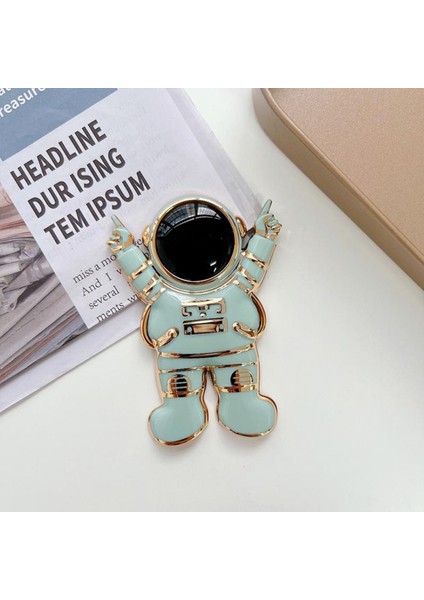 04 Cep Telefonu Tutucu Astronot Elektroliz Tembel Masaüstü Desteği Telefon Astronot Yüzük Üç Boyutlu Çok Fonksiyonlu Stand (Yurt Dışından)