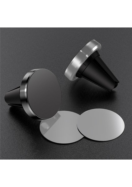 Altın Metal Manyetik Araç Telefonu Tutucu Standı iphone 11 Xiaomi Mi Note 8 Redmi Note 8 Mini Hava Firar Sabitleme Kıskacı Mıknatıs Standı Tutucu (Yurt Dışından) fiyatları