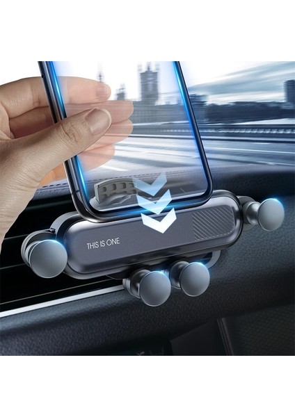 Gümüş Getıhu Yerçekimi Araç Telefonu Tutucu Evrensel Hava Firar Sabitleme Kıskacı Desteği Gps Standı iPhone 12 11 Xiaomi Redmi Huawei Samsung Lg (Yurt Dışından) fiyatları
