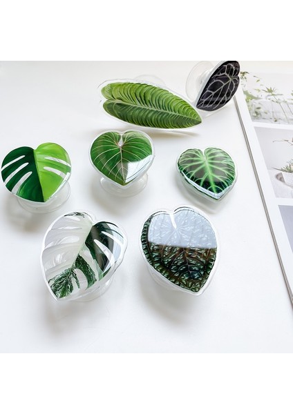 Yeşil Kore Tarzı Telefon Tutucu Kavrama Griptok Hava Kesesi Dama Tahtası Bitki Modelleme Cep Telefonu Parmak Braketi Cep Telefonu Aksesuarları (Yurt Dışından) fırsatları