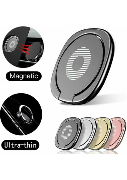 Gümüş Vinger Yüzük Houder 360 Graden Magnetische Mobiele Telefoon Akıllı Telefon Parmak Standhouder Ronde Telefoon Yüzük Araca Montaj Standı (Yurt Dışından) modelleri