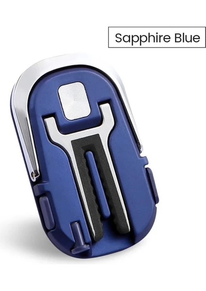 Mavi 4'ü 1 Arada Halka Braketi Toz Fişi ve Kart Alma Iğnesi ile Hava Çıkış Braketi Huawei Samsung iphone 14 13 12 Için Araç Telefonu Tutucu (Yurt Dışından)