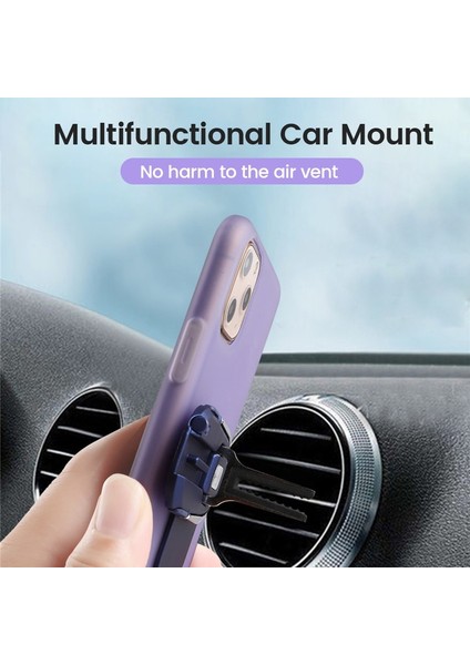 Mavi 4'ü 1 Arada Halka Braketi Toz Fişi ve Kart Alma Iğnesi ile Hava Çıkış Braketi Huawei Samsung iphone 14 13 12 Için Araç Telefonu Tutucu (Yurt Dışından) indirimleri