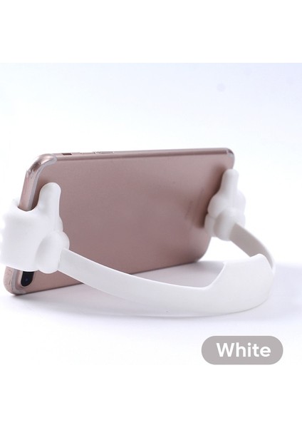 Beyaz Olaf Başparmak Telefon Tutucu Standı Taşınabilir Braketi Cep Telefonu Tutucu Evrensel Masa Tutucu iPhone Xiaomi Samsung Poco Tabletler Için (Yurt Dışından)