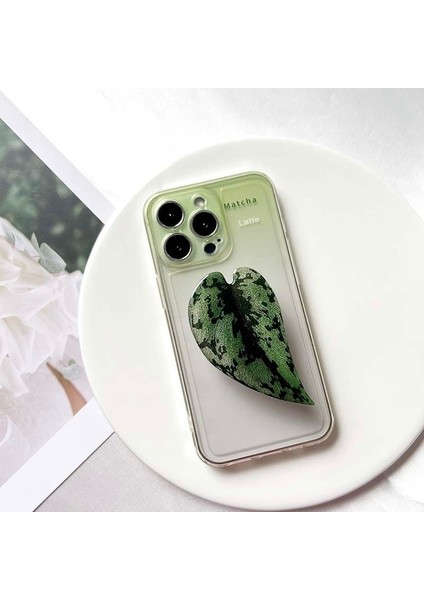 K009 Soket Katlanır Kavrama Tok Pretty Yaprak Akrilik Telefon Tutucu IPHONE13 Evrensel Telefon Braketi Griptok Standı (Yurt Dışından)