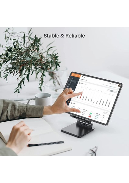 Yükseltme Siyah Yeni Masa Cep Telefonu Tutucu iPhone iPad Xiaomi Için Standı Ayarlanabilir Masaüstü Tablet Tutucu Evrensel Masa Cep Telefonu Standı (Yurt Dışından) fırsatları