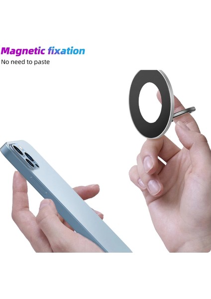 Mor Dönebilen Manyetik Telefon Zil Tutucu iPhone 13 12 Için Magsafe Aksesuarları Ayarlanabilir Parmak Yüzük Kavrama Standı Mıknatıs Durumda (Yurt Dışından) modelleri