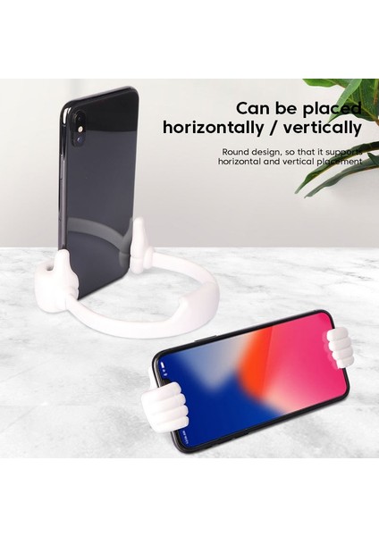 Turuncu Olaf Masaüstü Cep Telefonu Tutucusu Başparmak Telefon Tutucu Tablet Tutucu Döner Braket Desteği iPhone 14 Samsung Huawei Evrensel (Yurt Dışından) fiyatları
