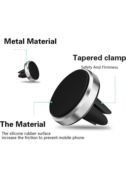 Pembe Evrensel Manyetik Araç Telefonu Tutucu Arabada Standı iPhone x Samsung Için Mıknatıs Hava Firar Dağı Cep Cep Telefonu Desteği Gps (Yurt Dışından) fiyatları
