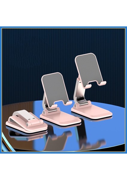 1 Adet Pembe Evrensel Masaüstü Cep Telefonu Tutucu IPhone IPad Için Standı Ayarlanabilir Tablet Katlanabilir Masa Cep Telefonu Standı Masa Tutucu (Yurt Dışından)