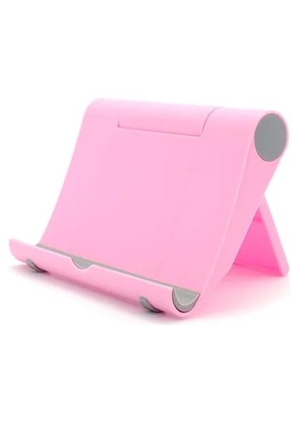 Pembe Masaüstü Metal Çelik Çok Açılı Kaymaz Taşınabilir Katlanabilir Ayarlanabilir Stand Tutucu iPad 2 3 4 Hava Mini Tablet Standı Tutucu (Yurt Dışından)