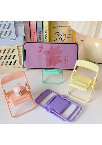 Kırmızı Katlanabilir Cep Telefonu Tutucu Masaüstü Desteği Evrensel Telefon Standı Ayarlanabilir Döner Braket IPhone Samsung Için Akıllı Telefon Standı (Yurt Dışından)