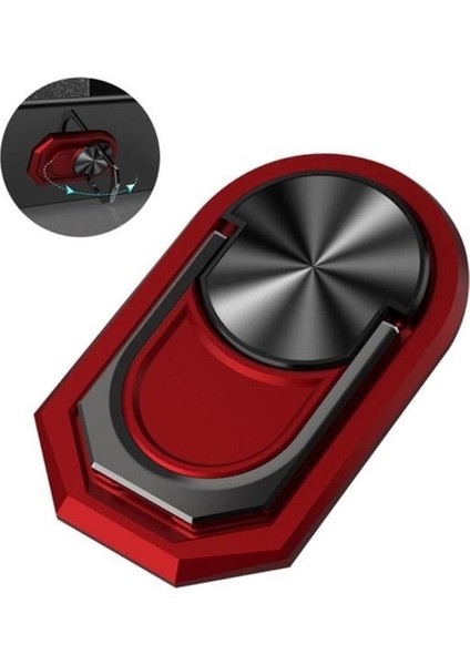 Stil 6 L43D 360° Dönme Evrensel Parmak Yüzük Kickstand Cep Telefonu Zil Tutucu Manyetik Araç Montajı Için Standı Metal Telefon Tutacağı (Yurt Dışından)
