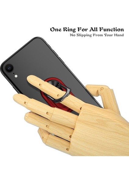 Stil 6 L43D 360° Dönme Evrensel Parmak Yüzük Kickstand Cep Telefonu Zil Tutucu Manyetik Araç Montajı Için Standı Metal Telefon Tutacağı (Yurt Dışından) modelleri