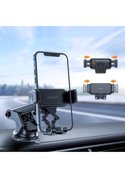 Araba Dashboard Joyroom Araç Telefonu Tutucu Otomatik Kavisli Çubuk Tutucu Arabada Evrensel Hava Firar Araç Tutucu Montaj Standı iPhone 13 12 Xiaomi Poco (Yurt Dışından)