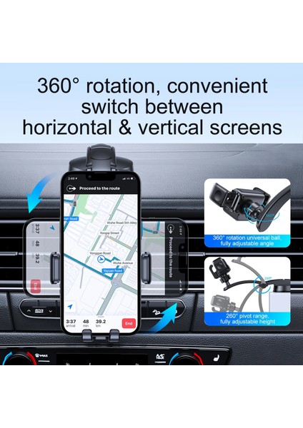 Araba Dashboard Joyroom Araç Telefonu Tutucu Otomatik Kavisli Çubuk Tutucu Arabada Evrensel Hava Firar Araç Tutucu Montaj Standı iPhone 13 12 Xiaomi Poco (Yurt Dışından) indirimleri