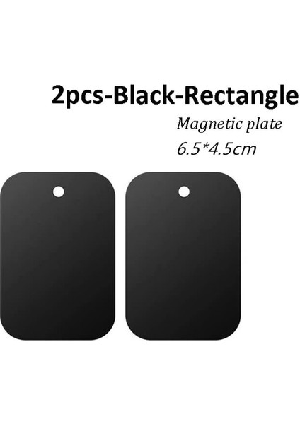 2 Adet Dikdörtgen Metal Plaka Manyetik Araç Telefonu Tutucu Braketi Kendinden Yapışkanlı Yedek Mıknatıs Etiket iPhone Samsung Xiaomi Standı Montaj (Yurt Dışından)
