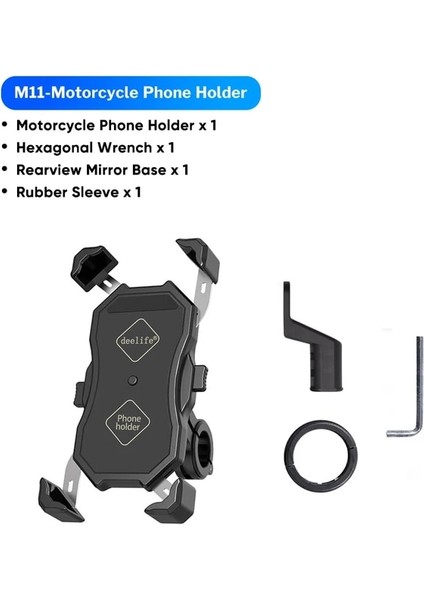 Şarj Cihazı Olmadan Deelife Motosiklet Motosiklet Telefon Tutucu Moto X-Grip Için Kablosuz Şarj Telefon Desteği Hücre Mobil Standı Akıllı Telefon Montajı (Yurt Dışından)