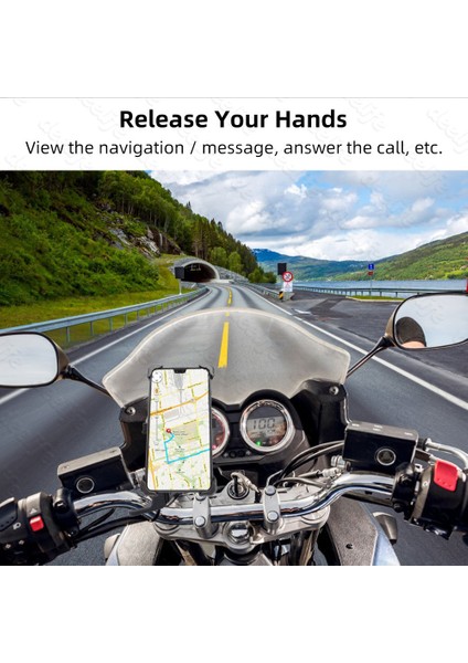 Şarj Cihazı Olmadan Deelife Motosiklet Motosiklet Telefon Tutucu Moto X-Grip Için Kablosuz Şarj Telefon Desteği Hücre Mobil Standı Akıllı Telefon Montajı (Yurt Dışından) modelleri