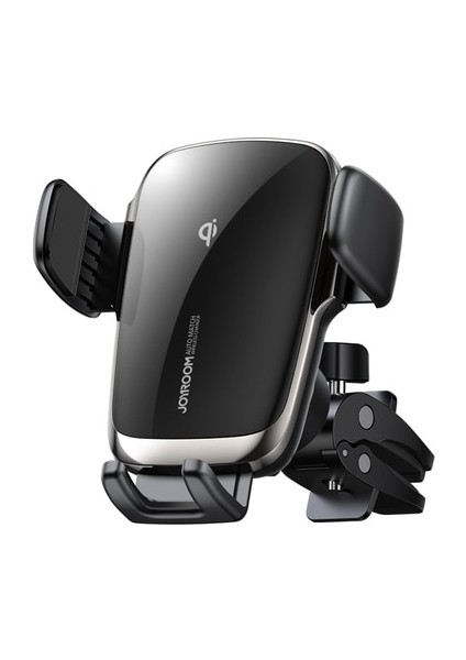 Hava Çıkışı Araç Telefonu Tutucu 15W Qi Kablosuz Şarj Cihazı Otomatik Hizalama Şarj Otomatik Montaj iPhone Samsung Için Akıllı Telefon Tutucu Arabada (Yurt Dışından)