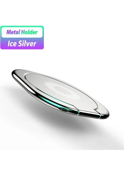 Siliver Yüzük Tutucu Yükseltme Parmak Yüzük Telefon Araç Tutucu Braketi Hava Firar Montaj Standı Supporto Akıllı Telefon Otomatik Samsung IPhone Houder Otomatik (Yurt Dışından)