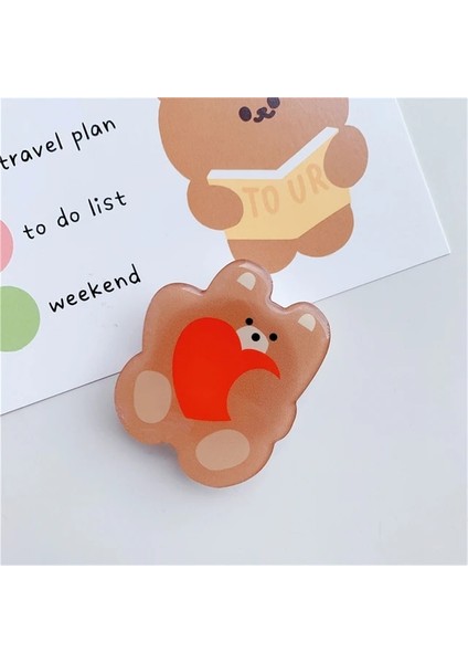 M24 Güzel Parlak Karikatür Hayalet Genişletilebilir Telefon Griptok Tutucu Kavrama Parmak Yüzük Desteği Katlanabilir Soket Telefon Tutucu (Yurt Dışından)