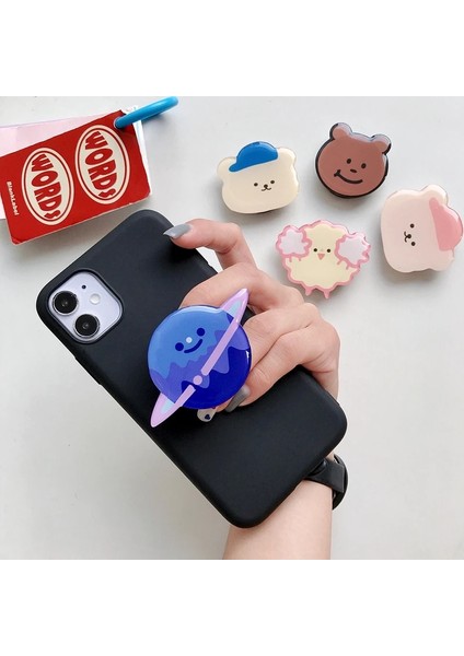 M24 Güzel Parlak Karikatür Hayalet Genişletilebilir Telefon Griptok Tutucu Kavrama Parmak Yüzük Desteği Katlanabilir Soket Telefon Tutucu (Yurt Dışından) indirimleri