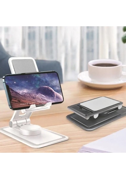 03 Ryra 360° Dönen Tablet Cep Telefonu Standı iPad Masa Tutucu Masa Braketi Cep Telefonu Standı Cep Telefonu Tutucu (Yurt Dışından)