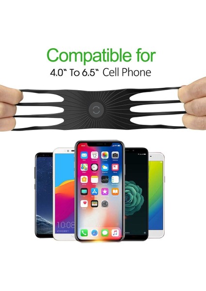Dönebilen Siyah Silikon Bisiklet Telefon Tutucu Motosiklet IPhone 13 11 Pro Max 7 8 Artı x Xr 12 Cep Telefonu Standı Bisiklet Gps Klip Hızlı Montaj (Yurt Dışından) indirimleri