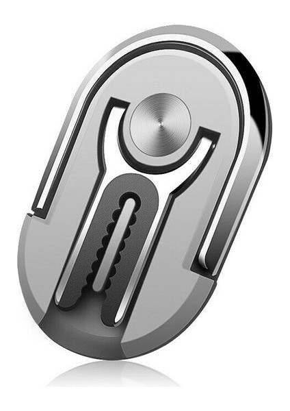 A-Gümüş Evrensel Telefon Tutucu 360 Derece Dönen Halka Braketi Araba Hava Firar Navigasyon Montaj Braketi Iphone Samsung Xiaomi Için (Yurt Dışından)