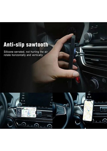 A-Gümüş Evrensel Telefon Tutucu 360 Derece Dönen Halka Braketi Araba Hava Firar Navigasyon Montaj Braketi Iphone Samsung Xiaomi Için (Yurt Dışından) indirimleri