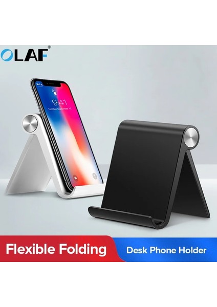 Beyaz Evrensel Masa Cep Telefonu Desteği Tutucu Telefon Masaüstü Standı Ipad Samsung iPhone x Xs Max Cep Telefonu Tutucu Dağı (Yurt Dışından) indirimleri