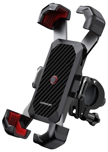 Siyah Joyroom Bisiklet Telefon Tutucu 360° Görünüm Evrensel Bisiklet Telefon Tutucu 4.7-7 Inç Cep Telefonu Standı Darbeye Dayanıklı Braketi Gps Klip (Yurt Dışından)