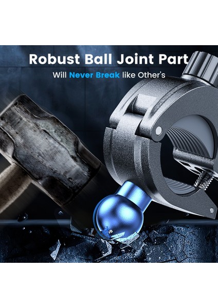 Siyah Joyroom Bisiklet Telefon Tutucu 360° Görünüm Evrensel Bisiklet Telefon Tutucu 4.7-7 Inç Cep Telefonu Standı Darbeye Dayanıklı Braketi Gps Klip (Yurt Dışından) fırsatları