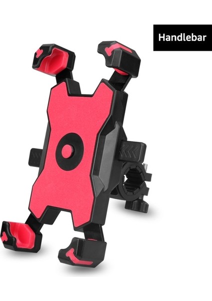 Kırmızı Gidon Evrensel Bisiklet Telefon Tutucu Motosiklet Bisiklet Gidon Telefon Tutucu Cep Telefonu Scooter Mtb Için Dağı Gps Braketi Klip Standı (Yurt Dışından)