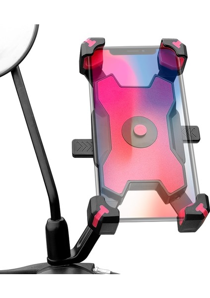 Kırmızı Gidon Evrensel Bisiklet Telefon Tutucu Motosiklet Bisiklet Gidon Telefon Tutucu Cep Telefonu Scooter Mtb Için Dağı Gps Braketi Klip Standı (Yurt Dışından) modelleri