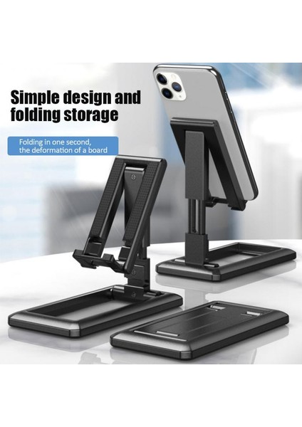 Siyah Ryra Ayarlanabilir Telefon Tutucu Taşınabilir Masa Braketi Tablet Samsung IPhone Akıllı Telefon Için Evrensel Çok Açılı Katlanabilir Stand (Yurt Dışından) fiyatları