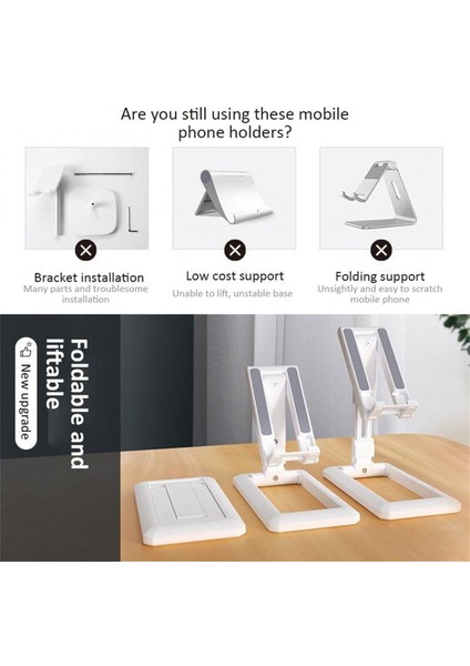 Siyah Ryra Ayarlanabilir Telefon Tutucu Taşınabilir Masa Braketi Tablet Samsung IPhone Akıllı Telefon Için Evrensel Çok Açılı Katlanabilir Stand (Yurt Dışından) indirimleri