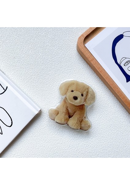 03 Kore 3D Karikatür Sevimli Köpek Hayvan Cep Telefonu Braketi iPhone 13 12 11 Xiaomi iPad Araba Halkası Griptok (Yurt Dışından)