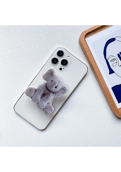 03 Kore 3D Karikatür Sevimli Köpek Hayvan Cep Telefonu Braketi iPhone 13 12 11 Xiaomi iPad Araba Halkası Griptok (Yurt Dışından) modelleri