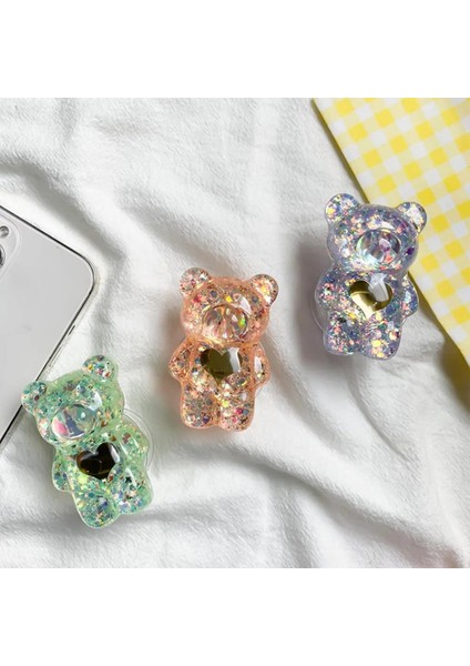 Turuncu Sevimli Ayı Bebek Telefon Tutucu Cep Telefonu Parmak Braketi Katlanabilir Geri Çekilebilir Telefon Griptok Destek Braketi Telefon Parmak Tutucu (Yurt Dışından) fırsatları