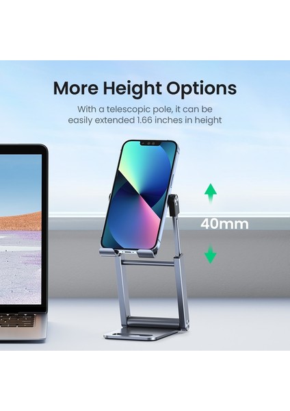 Telefon Standı Ugreen Telefon Tutucu Standı Alüminyum Cep Telefonu Standı Tablet Standı Desteği Cep Telefonu iPhone 13 12 Xiaomi Samsung Huawei (Yurt Dışından) fiyatları