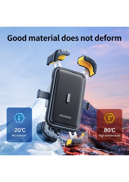 S2 Beyaz Smartdevil Bisiklet Telefon Tutucu 360° Görünüm Evrensel Bisiklet Telefon Tutucu 4.7-7.2 Inç Cep Telefonu Standı Darbeye Dayanıklı Braket Klip (Yurt Dışından) indirimleri