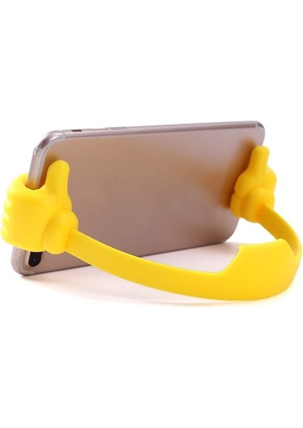 Sarı Yüksek Kaliteli Masa Cep Telefonu Tutucusu Başparmak Telefon Tutucu Tablet Tutucu Iphone 13 12 Pro Samsung Huawei Için Tembel Braket Desteği (Yurt Dışından)