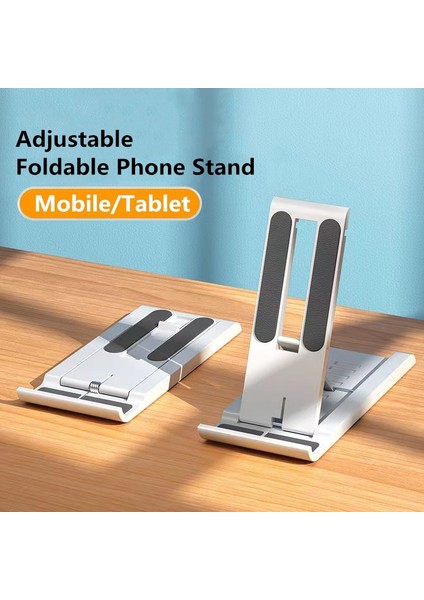 Beyaz Katlanabilir Masaüstü Tutucu Taşınabilir Mini Moblie Telefon Standı iphone 13 12 iPad Xiaomi Masa Braketi Cep Telefonu Tutucu Standı (Yurt Dışından) fiyatları