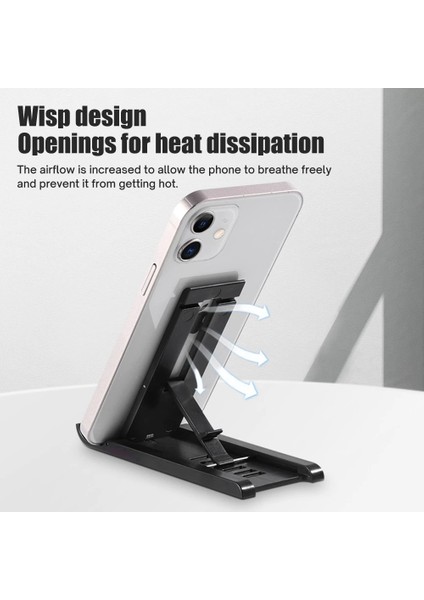 Beyaz Katlanabilir Masaüstü Tutucu Taşınabilir Mini Moblie Telefon Standı iphone 13 12 iPad Xiaomi Masa Braketi Cep Telefonu Tutucu Standı (Yurt Dışından) indirimleri