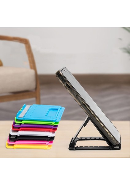 Siyah Telefon Tutucu Masa Standı Cep Telefonunuz Için Tripod iPhone Xsmax 12 Huawei Xiaomi Plastik Katlanabilir Masa Akıllı Telefon Tutucu (Yurt Dışından) modelleri