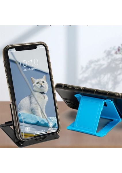 Siyah Telefon Tutucu Masa Standı Cep Telefonunuz Için Tripod iPhone Xsmax 12 Huawei Xiaomi Plastik Katlanabilir Masa Akıllı Telefon Tutucu (Yurt Dışından) fırsatları